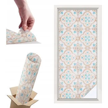 Okenní dekorace Fólie mléčná hotová 116 x 50 cm