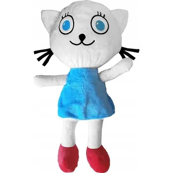 plyšák Plyšová Hračka Kicia KOocia, roztomilá kočička v modrých šatech Plyšový Mazlíček Přítulníček