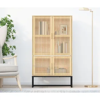 Příborník do zásuvky vidaXL Highboard 70 x 35 x 125 cm kompozitní dřevo [352139] Barva: Hnědá