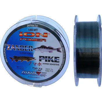 AWAS Vlasec Ion Power Zander Pike 180m Nosnost: 4,65kg, Průměr: 0,181mm