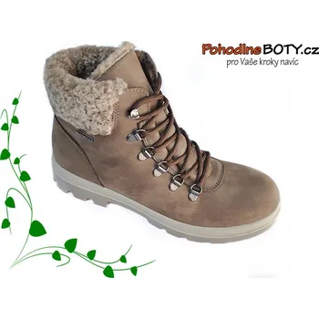 Dámská zimní obuv Dámské zimní workerky hnědé Imac 658048