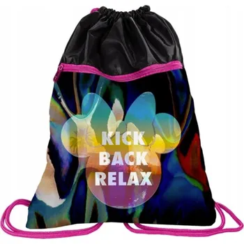 Školní batoh Batoh pytel vak s přední kapsou Minnie tmavý