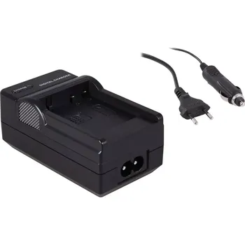 TopTechnology Nabíječka baterie Panasonic DMW-BCG10, DMW-BCG10E 2 in 1, 230V / 12V, pro digitální fotoaparáty, plus adaptér pro nabíjení v automobilu