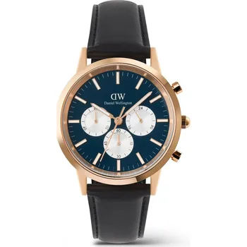 Hodinky Daniel Wellington pánské hodinky Iconic Chronograph Sheffield Panda DW00100877