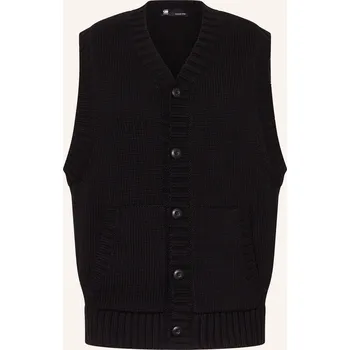 Pánská vesta G-Star Pánská Pletená Vesta, černá, 54/XL