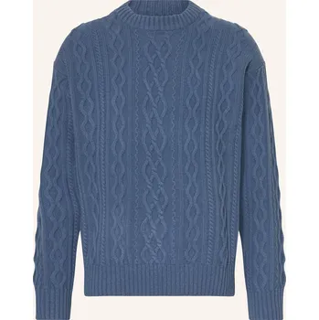 Pánská móda Boss Pánský Svetr Kableto, modrá, M