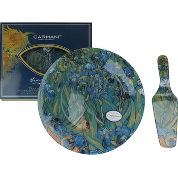 Talíř Carmani, dekorativní talíř s lopatkou - VAN GOGH/Kosatce