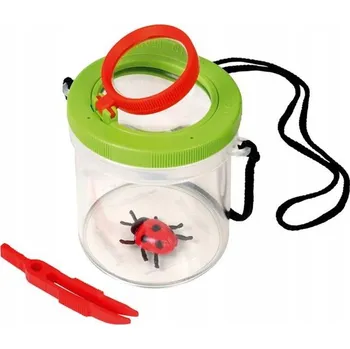 Vzdělávací hračka Navir kelímek s dvojitou lupou na pozorování hmyzu