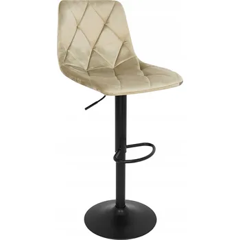 Barová židle Barová Židle Meble Moskała černý, odstíny béžové 90 cm látka