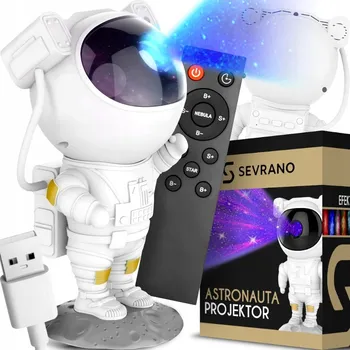 Noční světlo PROJEKTOR NOČNÍ OBLOHY ASTRONAUT NOČNÍ LAMPA PROJEKTOR PRO DĚTI DÁREK + DÁLKOVÉ OVLÁDÁNÍ