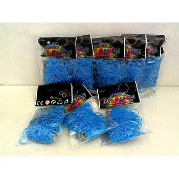 Gumičky 250 ks, mořské barvy, na výrobu náramků. p12 ...