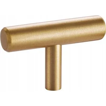 Nábytkové kování Nábytková úchytka HVYT reling mosazný zlatý 5x1,2x3,4 cm