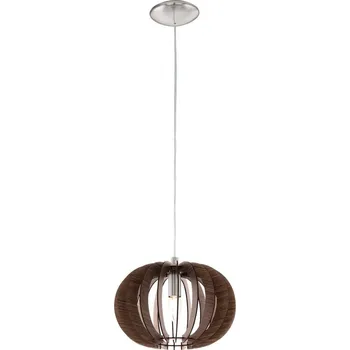 Eglo 95023 - Lustr na lanku STELLATO 1xE27/60W/230V pr. 30 cm hnědá