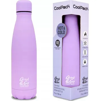 Láhev LAHEV NA PITÍ KOVOVÝ 500ML COOLPACK TERMO BOTTLE PASTEL POWDER PURPLE