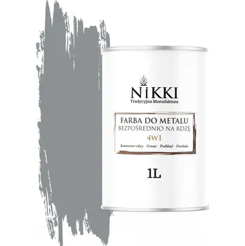 barva na kov BARVA NA KOV PŘÍMO NA REZ POZINK 4v1, BARVA ŠEDÁ RAL 7045 POLOMATNÁ 1L