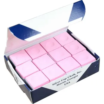 Kulečníková křída Silver Cup 1 ks, růžová