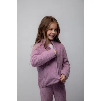 Chlapecká mikina Dětská mikina Coccodrillo fialová barva, hladká, WINTER COSY GRIL KIDS ZC5132201WGK 45X, vel. 122