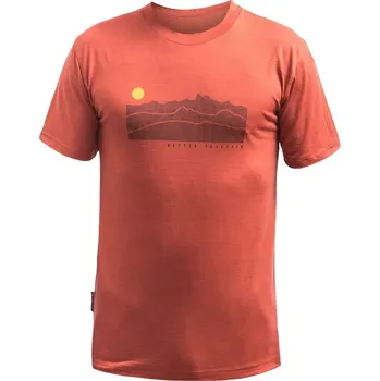 Oblečení a móda SENSOR MERINO ACTIVE SUNRISE pánské triko kr.rukáv terracotta tričko