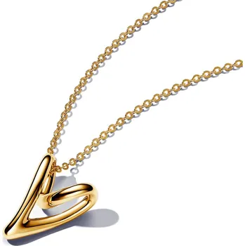 Oblečení a móda PANDORA náhrdelník s přívěskem Srdce s organickým tvarem