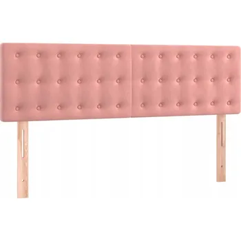 Postel Opěrky hlavy do postele, 2 ks, růžové, 72x5x78/88 cm,