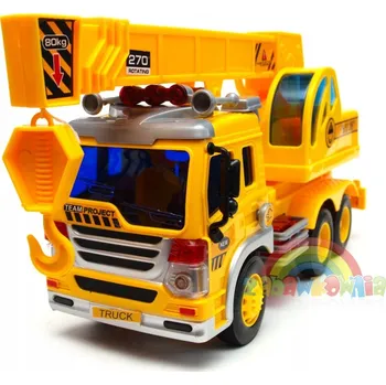 autíčko Velký mobilní jeřáb se zvukem a světly 30 cm