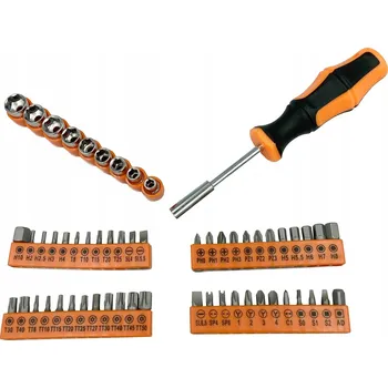 Bit Sada bitů a nástrčných klíčů 57 dílů + šroubovák