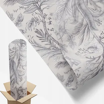 Obraz Mléčná Matná Fólie na Skleněné Dveře a Okna 100x116 cm Listy a Motýli