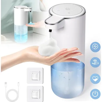 Dávkovač mýdla BEZDOTYKOVÝ AUTOMATICKÝ DÁVKOVAČ MÝDLA V PĚNĚ, ZÁSOBNÍK NA PĚNOVÉ MÝDLO USB