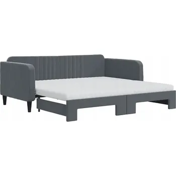 Pohovka Rozkládací pohovka s funkcí spaní, tmavě šedá, 213 x 100 x 75 cm