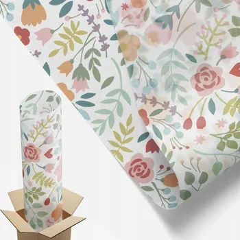 Obraz Fólie s potiskem S Potiskem 50 x 116 cm Květinový vzor