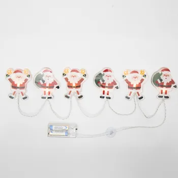 Vánoční dekorace Home MLS6 LED světelný řetěz Mikuláš, silikon, 6x teplá bílá LED