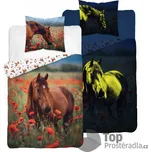 Svítící bavlněné povlečení 140x200+70x80 Koník