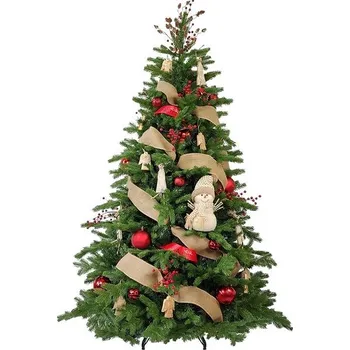 Vánoční stromek LAALU Vánoční stromek zdobený - TAJEMSTVÍ LESA, 64 ks ozdob, 210 cm