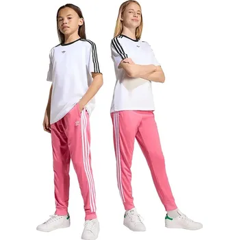 Chlapecké kalhoty Dětské tepláky adidas Originals JV8566 růžová 30X, vel. 176