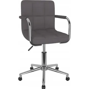 Otočná kancelářská židle, barva taupe (šedohnědá), čalouněná