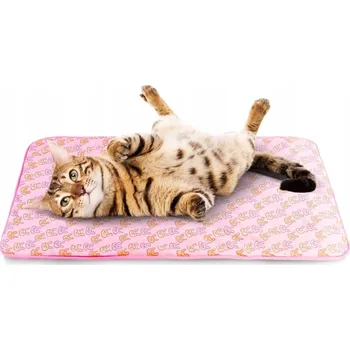 Pelíšek pro psa Chladicí podložka pro psy a kočky 70 x 50 cm růžová měkká lehká