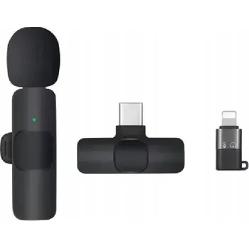 Mikrofon BEZDRÁTOVÝ KLOPNÍ MIKROFON PŘENOSNÝ MINI MIKROFON K15