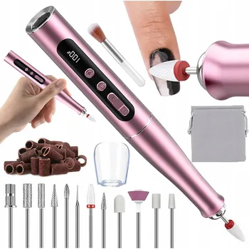 PROFESIONÁLNÍ MINI BRUSKA NA NEHTY MANIKÚRA PEDIKÚRA SADA FRÉZ