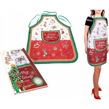 Kuchyňská zástěra Pěkná kuchyňská zástěra s vánočními motivy