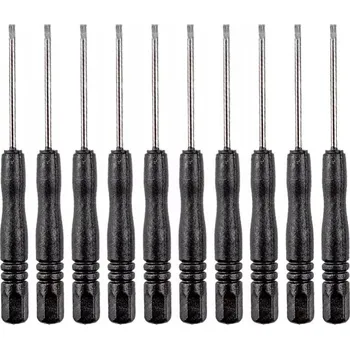 Šroubovák 10x MINI ŠROUBOVÁK PLOCHÝ PRECZNÍ IMBUS 2x80mm SADA PRO TELEFONY A BRÝLE