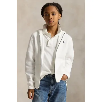Chlapecká mikina Dětská mikina Polo Ralph Lauren 323799360501 bílá 00X, vel. 136-138