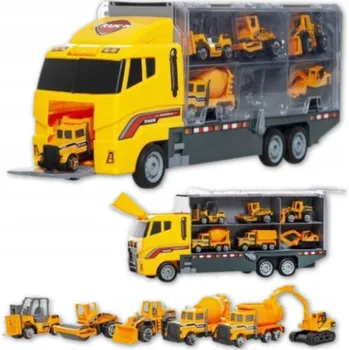 autíčko Autopřepravník Tir Nákladní auto Raketomet Sada 6 aut Auta Auto Stroje XL