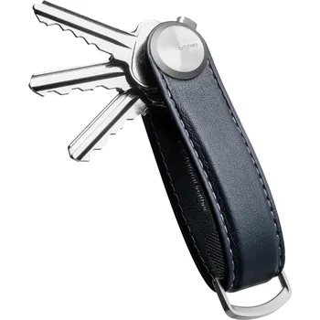 Kožená klíčenka Orbitkey Pro Sapphire tmavě modrá