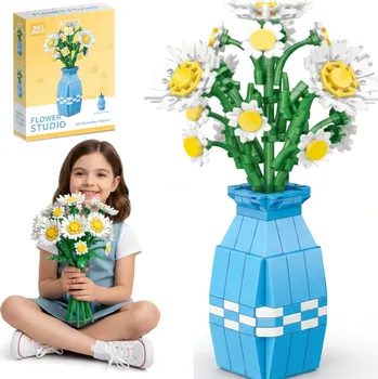 ostatní stavebnice Lebula Stavebnice l sada 537 el. dílků květy sedmikrásky ve váze