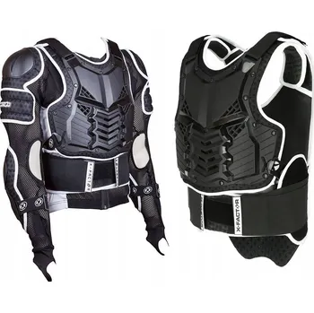 Motocyklový chránič hrudi a pátěře Chránič hrudi X-factor Mikina + Chránič páteře M černý