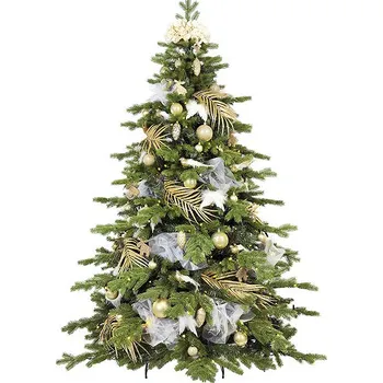 Vánoční stromek LAALU Ozdobený stromeček sametové potěšení II 270 cm zelený