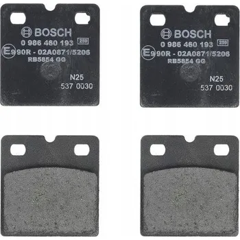 Brzdová destička BOSCH BRZDOVÉ DESTIČKY 0 986 460 193