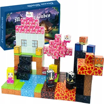 ostatní stavebnice Stavebnice kostky ALLNOEL 200 dílků + 8 plastových figurek Věk 3+