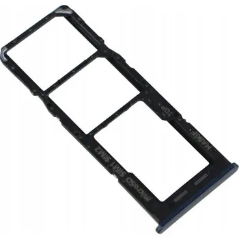 ŠUPLÍK ZÁSUVKA SIM SD KARTY SAMSUNG GALAXY M12 M127 ČERNÁ NOVÝ ORIGINÁLNÍ