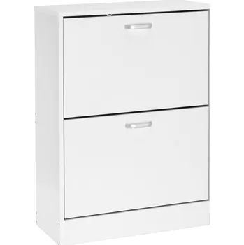 Botník Botník s výklopnými dveřmi Velia Home 60 x 82 x 24 cm bílá